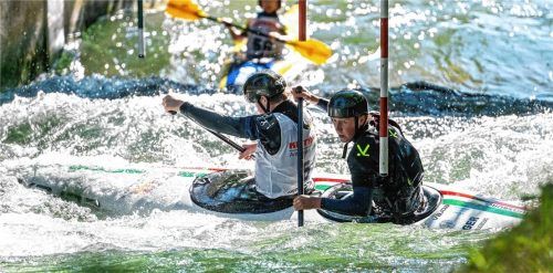 Maxi Scott und Marian Arnu siegten im C2 Mixed.Foto re