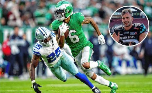 Mit dem Spiel zwischen den Philadelphia Eagles und den Dallas Cowboys begann die neue NFL-Saison. Jonas Gürntke (rechts) ordnet den Liga-Start ein.Foto Imago/Collage