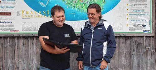 Schon mitten in den Planungen und Vorbereitungen: Veranstalter Emanuel von Oy (links) und Bürgermeister Armin Krämmer. Foto Seitz