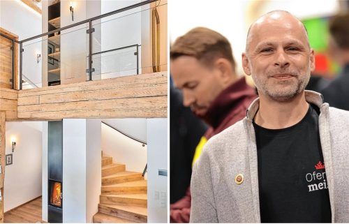 Hendrik Kraus liebt seinen Beruf und sprüht vor Kreativität: Viele seiner Öfen sind handgesetzt und -entworfen. Foto privat