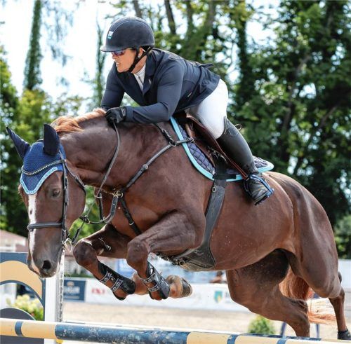 Tamara Schnyder aus der Schweiz siegte auf California Dream.Foto Hans Weitz