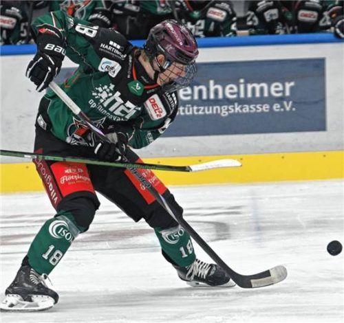 Wieder im Rosenheimer Dress: Die Starbulls Rosenheim verstärken sich mit Sebastian Zwickl.Foto Hans-Jürgen Ziegler
