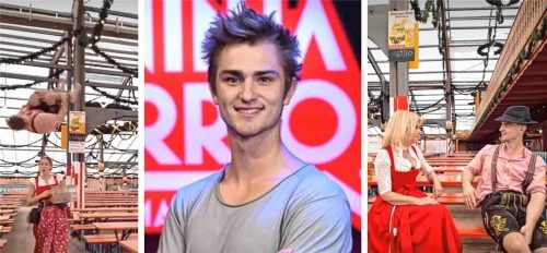 Zu früh und doch rechtzeitig: Ninja Warrior Simon Brunner legt einen atemberaubenden Lauf zum Rosenheimer Herbstfest hin. Foto Simon Brunner/re