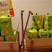 260 Liter hochwertigen Apfelsaft gepresst