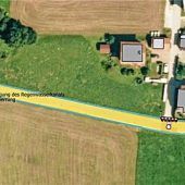 Eingeschränkte Zufahrt wegen Verlegung des Regenwasserkanals