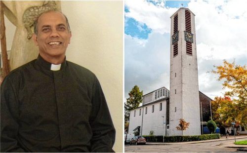 Am 30. Oktober ist Pater John 40 Jahre Priester; seit acht Jahren ist er als Seelsorger in St. Pius Teil der Mühldorfer Stadtkirche. Fotos Rath; Mayer