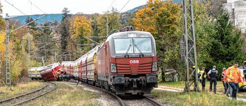 Am gestrigen Donnerstag kam es in Rohrdorf zu einem Großeinsatz der Rettungskräfte. Dort ist ein Güterzug auf einen abgestellten Wagen aufgefahren. Foto Thomae