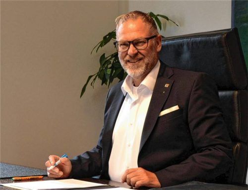 Andreas Danzer (Freie Wähler) aus Grabenstätt, der neue Landrat im Landkreis Traunstein, beim Interview-Termin mit der Chiemgau-Zeitung. Foto xe