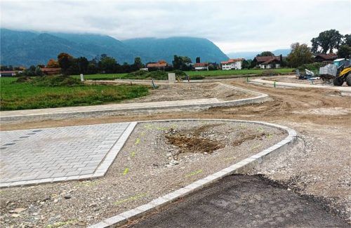 Auch das Neubaugebiet „Übersee Ost“ wurde bei der Bürgerversammlung lebhaft diskutiert. Foto Giesen