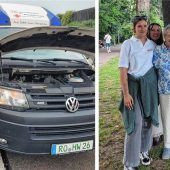 Herzenswunsch-Hospizmobil in Flammen