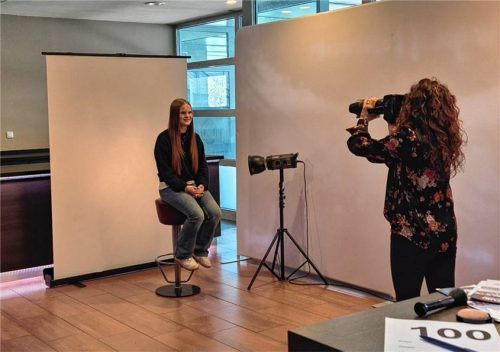 Auf der Messe baut Nicole Schaller sich ein kleines, separat gelegenes Profi-Studio auf. Fotos Annalena Hohnke