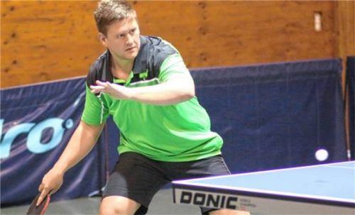 Bastian Wagner gewann das letzte Einzel, konnte Bad Aiblings Niederlage aber auch nicht verhindern.Foto Gerhard Erlich