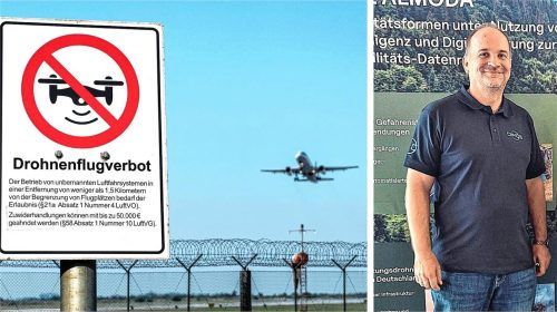 Christian Arbinger, Experte für sicherheitskritische Satellitendienste und digitale Mobilität aus Kiefersfelden, schätzt das Drohnenchaos am Münchner Flughafen ein und widerspricht in einem Punkt Bundeskanzler Friedrich Merz. Fotos Imago/Re