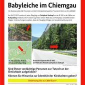 Hinweise zur Babyleiche gesucht