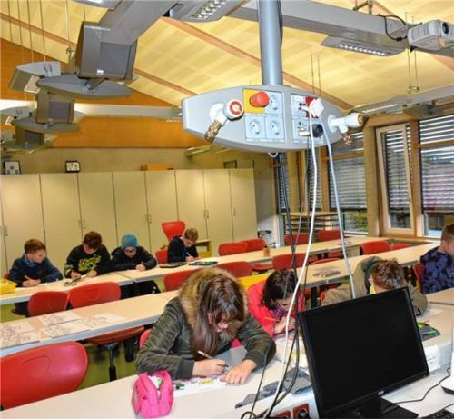 Das Malen wird morgens gern angenommen. Foto Wunderlich