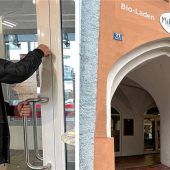 <p>Das Projekt ist gescheitert: Bald muss Vorstand Stefan Schörghuber den Genossenschaftsladen „MiLaMü“ unter den Arkaden am Mühldorfer Stadtplatz für immer zusperren.Fotos  Latta</p>