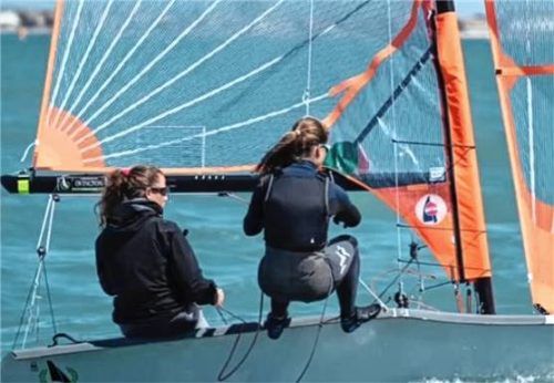 Das siegreiche Duo vom Chiemsee in Aktion. Foto re