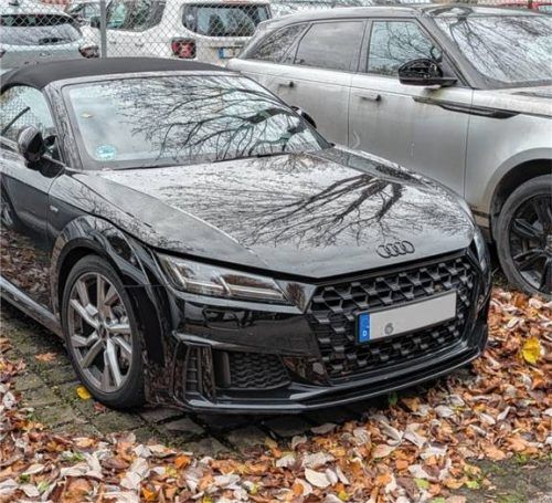 Der sichergestellte Audi TT. Foto GPI Raubling