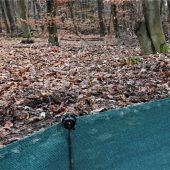 Radlsturz durch Amphibienzaun