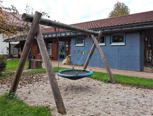 Die Planungen für Neu- und Anbau des Kindergartens „Purzelbaam“ in Au sollen Ende 2025 gestartet werden, um einen Betrieb ab August 2028 zu ermöglichen. Foto Strim