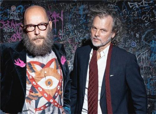 „Dreiviertelblut“ mit Sebastian Horn (links) und Gerd Baumann. Foto Heinzlmeier