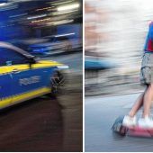 Auch ein Kindertrampolin überfahren