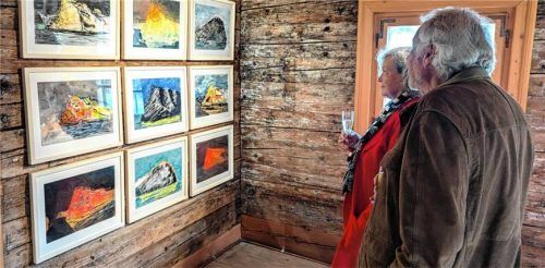 Einen ganzen Werkzyklus widmet Ingo Bracke dem Loreley-Felsen. Foto Hoffmann