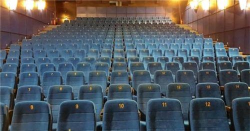 Einer der Kinosäle für Imagefilme und Präsentationen.