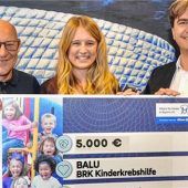 5000 Euro für die BALU-BRK-Kinderkrebshilfe überreicht