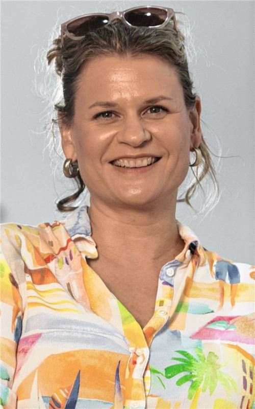 Gespräch mit Anke Hellmann.Foto grill