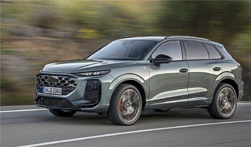 Guter Eindruck auch auf schlechten Straßen: Der überarbeitete Audi Q3 überzeugte bei einem ersten Fahrtest mit sehr gutem Fahrwerk. Foto AUDI