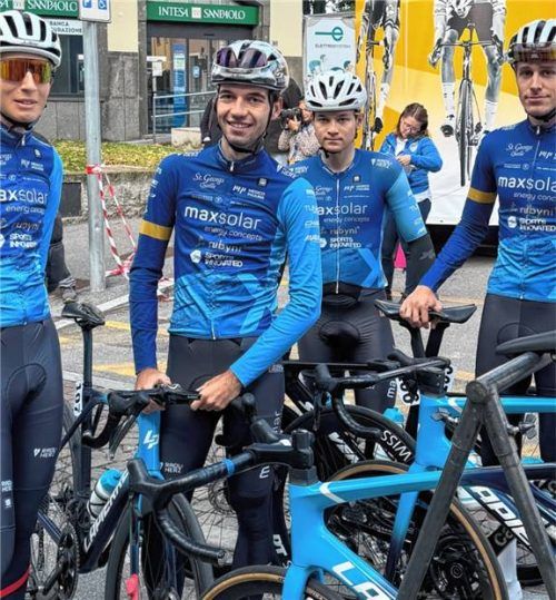 Im Einsatz: Paul Viehböck, Daniel Schrag, Luca Martin und Ole Jablonski (von links).Foto MaxSolar Cycling Team
