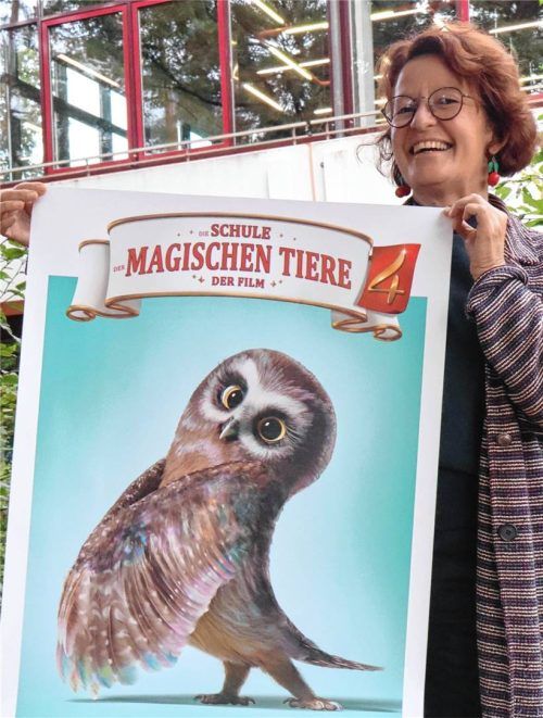 Im Waldkraiburger Haus des Buches verbrachte Bestseller-Autorin Margit Auer viel Zeit. Aktuell läuft der vierte Kino-Teil von „Die Schule der magischen Tiere“. Foto Lohmann
