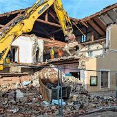 Jetzt wird abgerissen