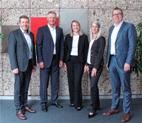 Johannes Rauscher (von links), Georg Ober, Sarah Streck, Anja Schultheiß und Stefan Vorderhuber.