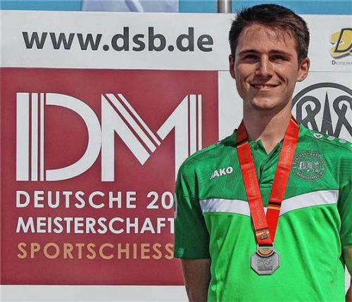 Johannes Seitz ist deutscher Vizemeister im Luftpistolenmehrkampf. Foto re