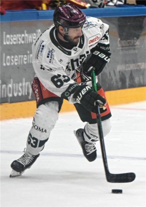 Jordan Taupert erzielte in der Verlängerung den Siegtreffer gegen Kaufbeuren.Foto Marinus Obermaier