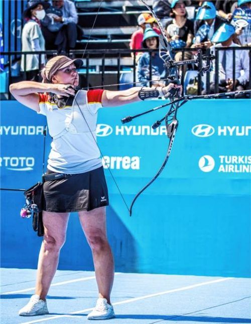 Katharina Bauer tritt bei der Archery Premier League in Indien an. Foto World Archery