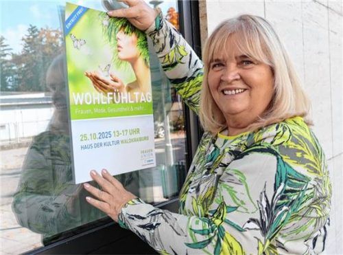 Macht Werbung für den Wohlfühltag: Charlotte Konrad.