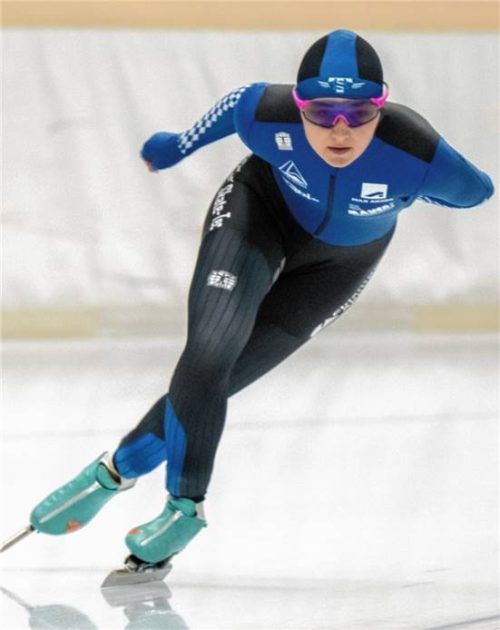 Maira Jasch lief auf heimischem Eis über 3000 Meter zu Silber und über 5000 Meter zum Titel.Foto Ernst Wukits