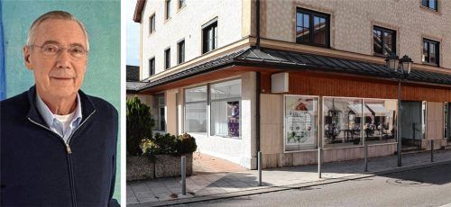 Peter Greither hat große Pläne für die Räume des ehemaligen Blumenladens in der Rosenheimer Straße in Bad Aibling. Foto re/Bettinger