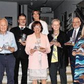 <p>Prägend für die Stadt: Eine besondere Ehrung erfuhren die ehemaligen CSU- und FU-Ortsvorsitzenden. Foto Ursula Huckemeyer</p>