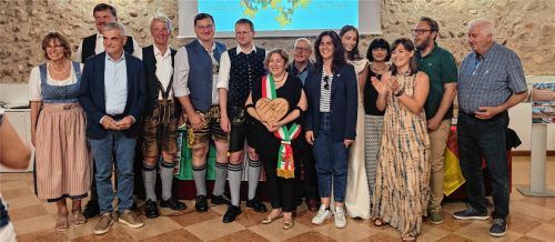 Sehr herzlich war der Empfang der Gäste aus Bad Aibling in Cavaion Veronese.Fotos re