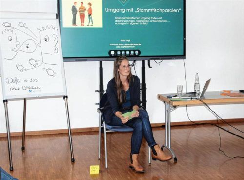 Sofie Engl will mit auf den Weg geben, dass Schweigen bei Vorurteilen und Diskriminierungen auch immer Zustimmung bedeutet. Foto Poll