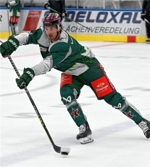 Stürmer Daniel Weiß wird die Starbulls Rosenheim nach nur drei Punktspielen wieder verlassen.Foto Hans-Jürgen Ziegler