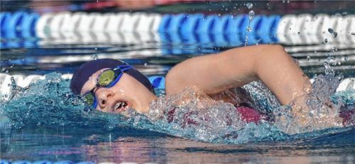 Theresia Wirkner schwamm in Hallein fünf neue Bestzeiten.Foto re