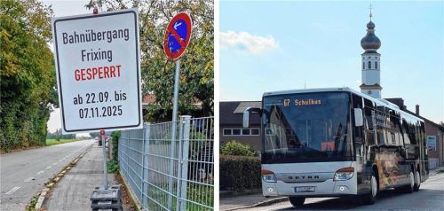 Viele Kinder der Grundschule in Mößling fahren mit dem Schulbus. Dessen Route ist auch von den Sperrungen der beiden Bahnübergänge in Mühldorf Nord betroffen. Foto Christa Latta