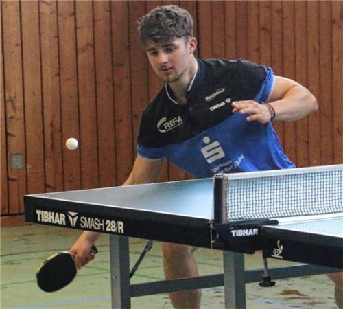 Vier der acht Kolbermoorer Punkte gingen auf das Konto von Fabian Fuchs.Foto Gerhard Erlich