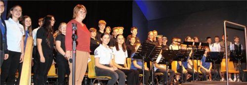 Voller Vorfreude fiebern die jungen Musikanten von „Jugend spielt für Jugend“ ihrem Auftritt entgegen.Foto Lamprecht