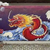 Eine Galerie über den Gleisen